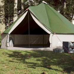 vidaXL 8-personers campingtelt vandtæt grøn