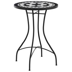 vidaXL Bistrobord med mosaikk blå og hvit Ø50x70 cm keramikk