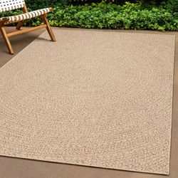 vidaXL Teppe ZIZUR 240x340 cm jute-utseende innendørs og utendørs