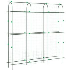 vidaXL Hageespalier for klatreplanter U-form 181x31x182,5 cm stål