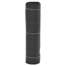 vidaXL Kontrollmatte for ugress svart 0,5x25 m PP