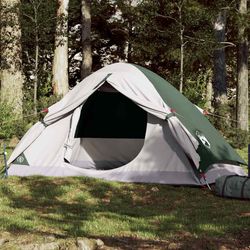vidaXL 4-personers campingtelt vandtæt kuppel grøn