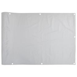 vidaXL Balkongskjerm grå 400x120 cm PVC