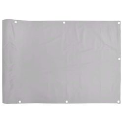vidaXL Balkongskjerm grå 500x120 cm PVC