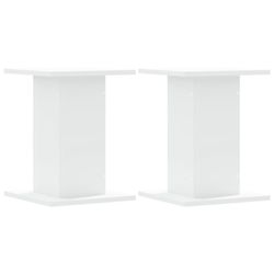 vidaXL Høyttalerstativ 2 stk hvit 30x30x40 cm konstruert tre