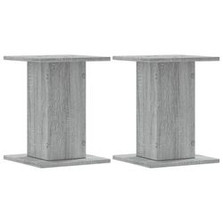 vidaXL Høyttalerstativ 2 stk grå sonoma 30x30x40 cm konstruert tre