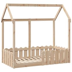 vidaXL Barnesengeramme 70x140 cm heltre furu