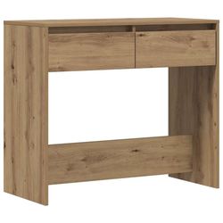 vidaXL Konsollbord artisan eik 89x41x76,5 cm konstruert tre