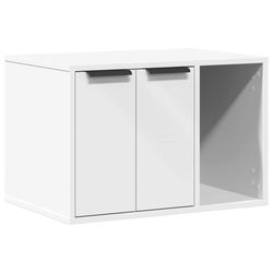 vidaXL Skap til kattetoalett hvit 60x40x40 cm konstruert tre