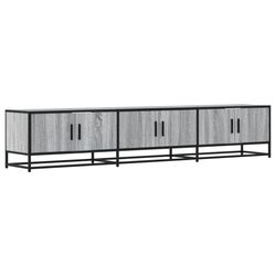vidaXL TV-benk grå sonoma 210x35x41 cm konstruert tre