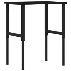 vidaXL Arbeidsbenk mørkebrun 80x60x(71,5-98) cm heltre eik