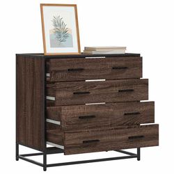 vidaXL Kommode brun eik 70x41x70 cm konstruert tre