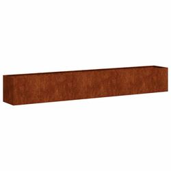 vidaXL Plantekasse Rusty 280x40x40 cm forvitringsstål