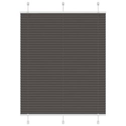 vidaXL plisségardin sort 105x100 cm Stoff Bredde 104,4 cm Polyester