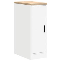 vidaXL Garasje Oppbevaringsskap Hvit 30x51x85 cm Heltre Furu