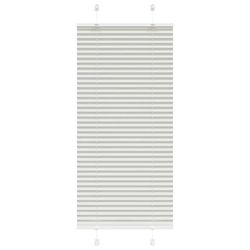 vidaXL plisségardin lys grå 55x100 cm Stoff Bredde 54,4 cm Polyester