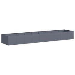vidaXL Plantekasse antrasitt 360x80x40 cm stål