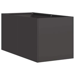vidaXL Plantekasse svart 40x80x40 cm kaldvalset stål