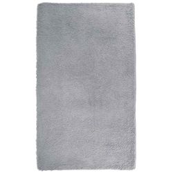 vidaXL Flossteppe med lang luv NAVARRA sølvgrå 60x100 cm polyester