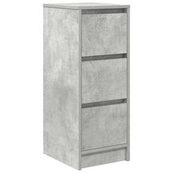 vidaXL Skjenk betonggrå 29,5x34x76 cm konstruert tre