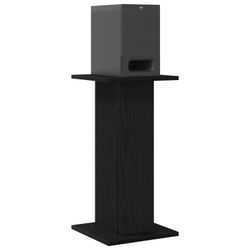 vidaXL Høyttalerstativer 2 pcs Svart Eik 30 x 30 x 60 cm