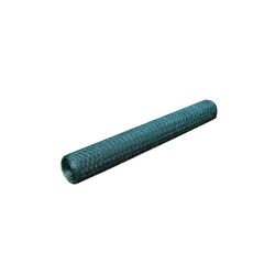 vidaXL hønsenet galvaniseret stål med PVC-belægning 25 x 0,5 m grøn