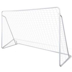 vidaXL Fotballmålsett med stolper og nett 240x90x150 cm høykvalitets