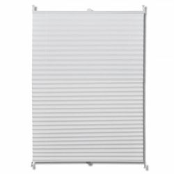 vidaXL Plisse Persienner 110x125 cm Hvit