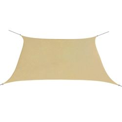 vidaXL Solseil oxfordstoff firkantet 3,6x3,6 m beige