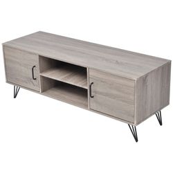 vidaXL tv-bord 120x40x45 cm grå