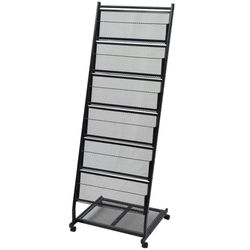 vidaXL Magasinhylle 47,5x43x133 cm svart A4