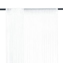 vidaXL Trådgardiner 2 st 140x250 cm vit