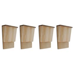vidaXL Flaggermushus 4 stk 22x12x34 cm tre