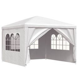 vidaXL Markise Hvit 3,5 x 2,5 m Metall