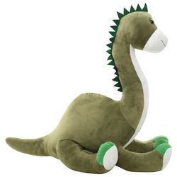 vidaXL Lekebrontosaurus i plysj grønn