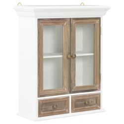 vidaXL Veggskap hvit 60x31x70 cm konstruert tre