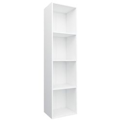 vidaXL Bokhylle/TV-benk hvit 36x30x143 cm sponplate