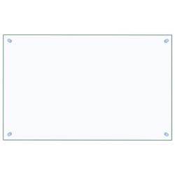 vidaXL Kjøkkenplate gjennomsiktig 80x50 cm herdet glass