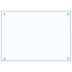 vidaXL Kjøkkenplate gjennomsiktig 70x50 cm herdet glass
