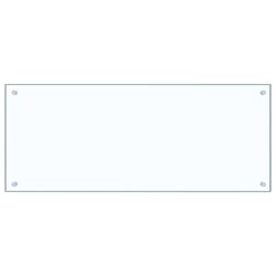 vidaXL Kjøkkenplate gjennomsiktig 100x40 cm herdet glass