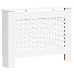 vidaXL Elementskydd vit 112x19x81,5 cm MDF