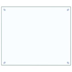 vidaXL Kjøkkenplate gjennomsiktig 70x60 cm herdet glass