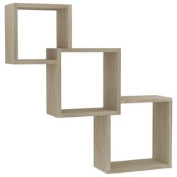 vidaXL Kubhyllor sonomaek 68x15x68 cm konstruerat trä