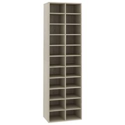 vidaXL Skoskap sonoma eik 54x34x183 cm sponplate