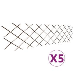 vidaXL pilehegn med espalier 5 stk. 180 x 60 cm