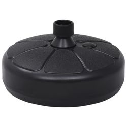 vidaXL Parasollfot sand/vann 15 L svart
