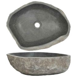 vidaXL Servant oval elvestein 45-53 cm