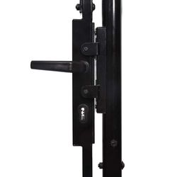 vidaXL Dobbeldørsgjerdeport Woerden med spydtopp 400x199,5 cm