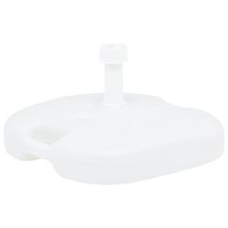 vidaXL Parasollfot sand/vann 16 L hvit plast