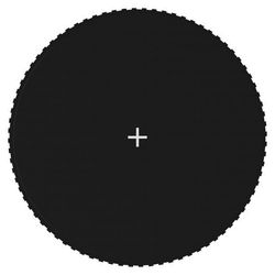 vidaXL Matta till 4,27 m rund studsmatta svart